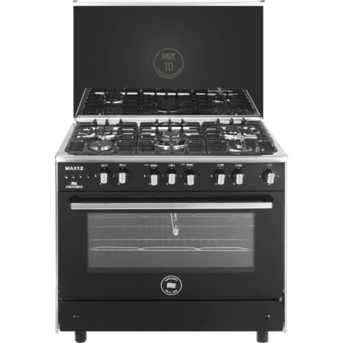 بوتجاز غاز يونيون اير ماكس 12، 5 شعلة، 90 سم، اسود - C69SS-GC-447-IFSO-M12-AL