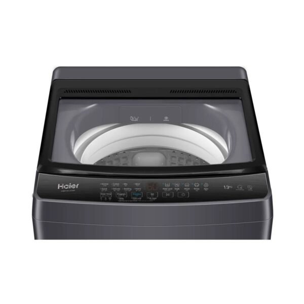 غسالة ملابس هاير 316 Series ديجيتال فوق اوتوماتيك، تحميل علوي، 13 كجم، فضي غامق - HWM130-316S8