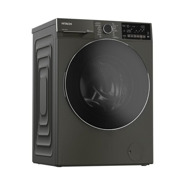 53f6830ebf29_1.jpg غسالة ملابس هيتاشي ديجيتال فول اوتوماتيك بتقنية الانفرتر، تحميل امامي، 10 كجم، رمادي - BD-100XFVEM