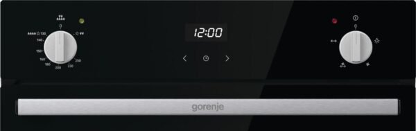 فرن غاز بلت ان بشواية كهرباء جورنجي Advanced Line ديجيتال، مقاس 60 سم، 77 لتر، اسود - BOGX6632E05BG