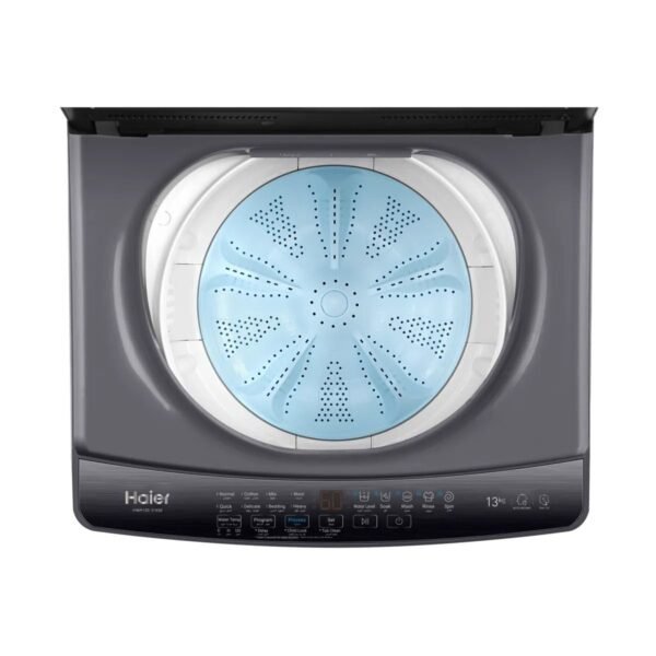 غسالة ملابس هاير 316 Series ديجيتال فوق اوتوماتيك، تحميل علوي، 13 كجم، فضي غامق - HWM130-316S8