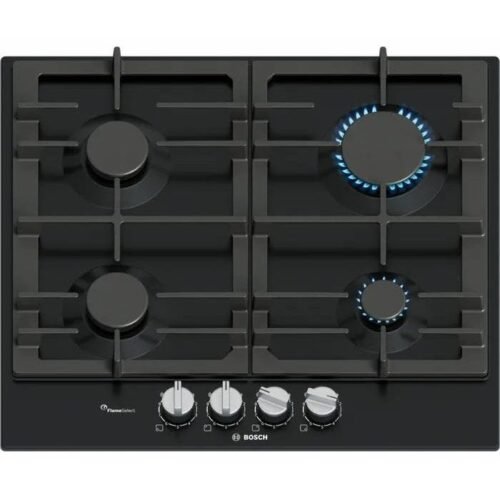 مسطح غاز بوش بلت ان Series 6، عدد 4 شعلات، 60 سم، اسود - PCP6A6I90