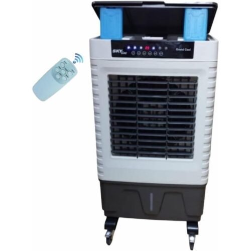 مبرد هواء سكاي لاين Grand Cooler بريموت كنترول، سعة 90 لتر، ابيض - AC90-R
