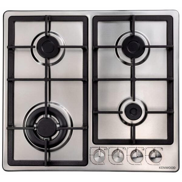 مسطح غاز كينوود بلت ان ، 4 شعلات، 60 سم، ستانلس ستيل - HOB60.000SS
