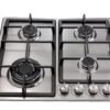 مسطح غاز كينوود بلت ان ، 4 شعلات، 60 سم، ستانلس ستيل - HOB60.000SS