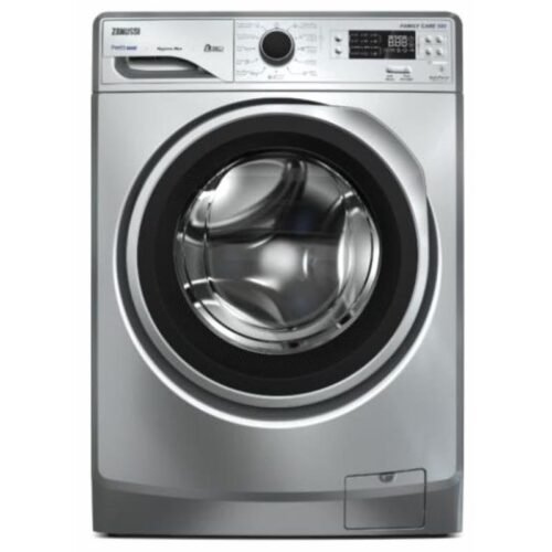 غسالة ملابس زانوسي Perlamax ZWF8240SS6 ديجيتال فول اوتوماتيك، تحميل امامي، 8 كجم، فضي - 914909454