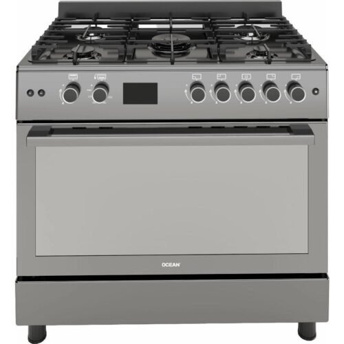 بوتجاز غاز اوشن بروفيشنال، 5 شعلة، 90 سم، رمادي - OCGR 9650-30 XB P